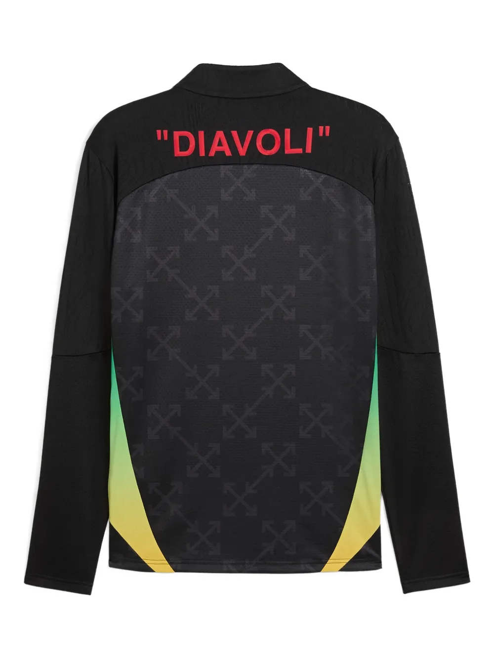 Puma Ac Milan X Off-white Pre-match Sweatshirt In Black