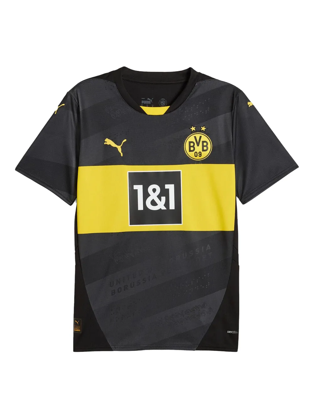 Puma Borussia Dortmund 24/25 Men's Replica Away Soccer Jersey In Black