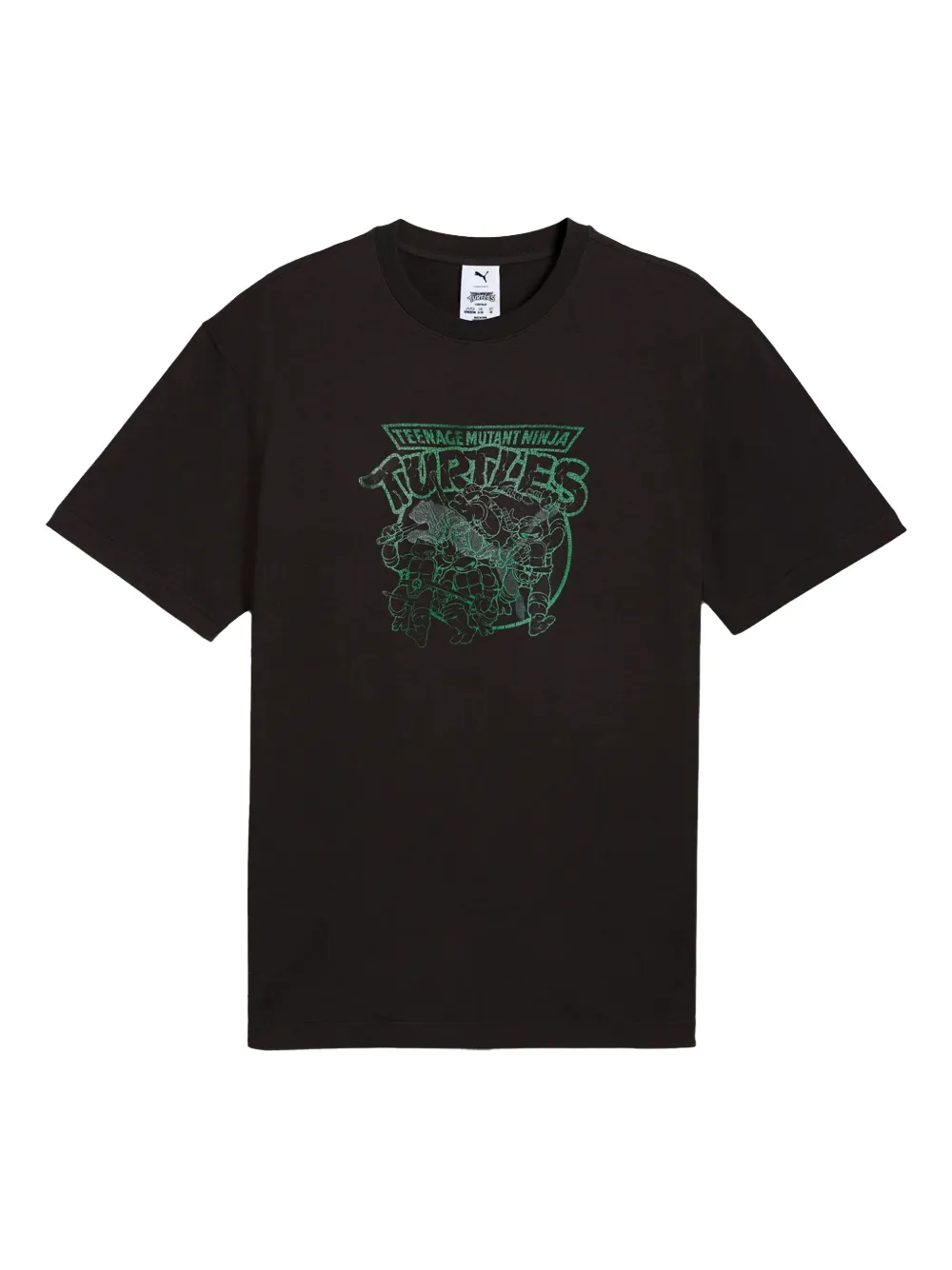 PUMA playera de algodón en colaboración con TMNT | negro | Image 1