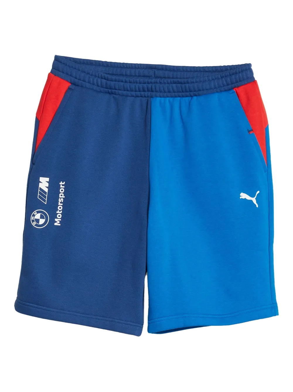 Puma X Bmw Motorsport Logo-print Track Shorts In Blue