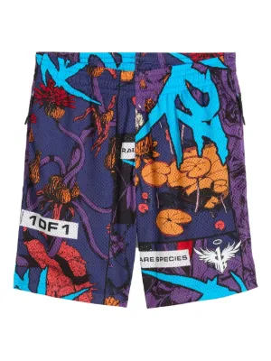 Supreme Vinci Por Noi soccer-print Shorts | Orange | FARFETCH IN