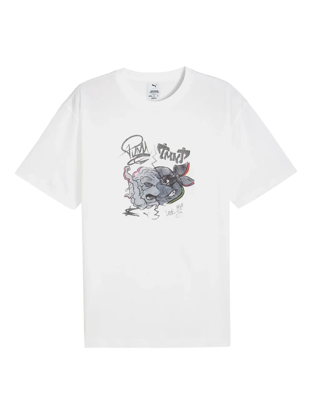 PUMA playera de algodón en colaboración con TMNT | blanco | Image 1