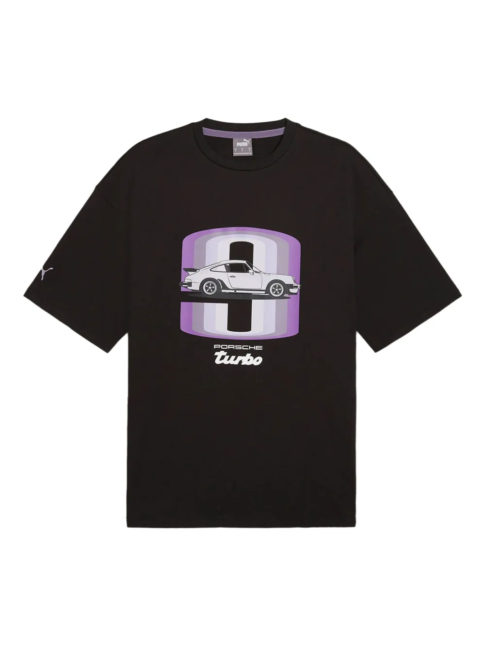PUMA playera con estampado gráfico en colaboración con Porsche Turbo | negro | Image 1