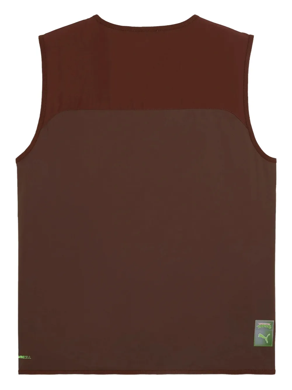 Puma X Tmnt Tech Cargo Gilet In Brown