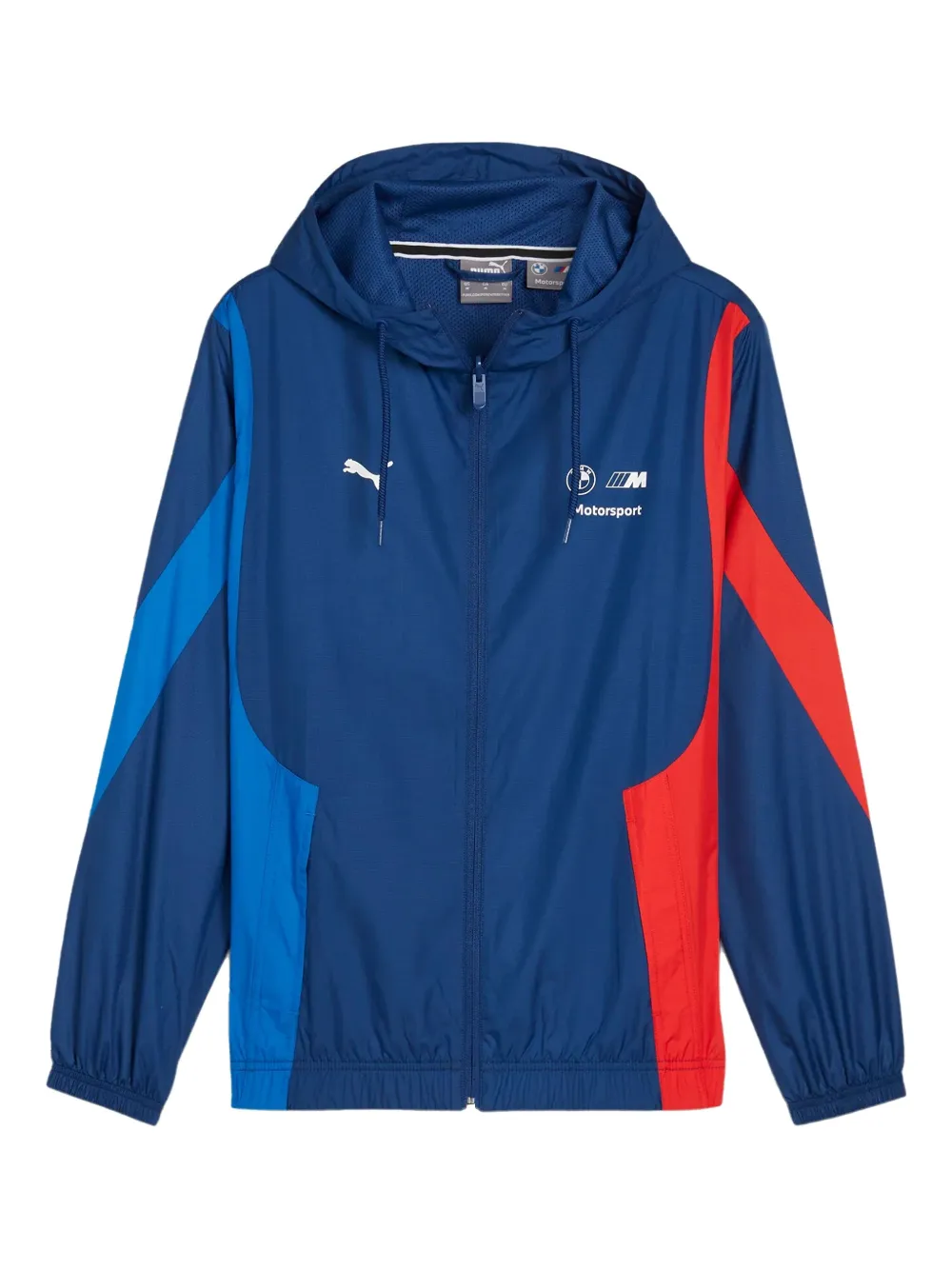 Puma X Bmw M Motorsports Colour-block Track Jacket In Blue