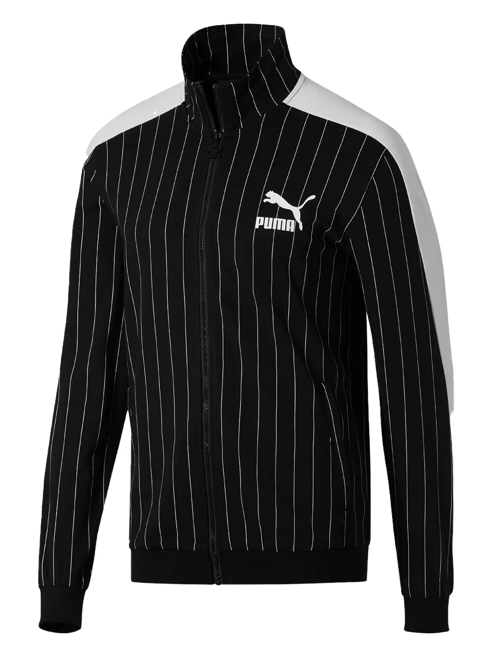PUMA Archive Pinstripe T7 track jacket | Black | Image 1