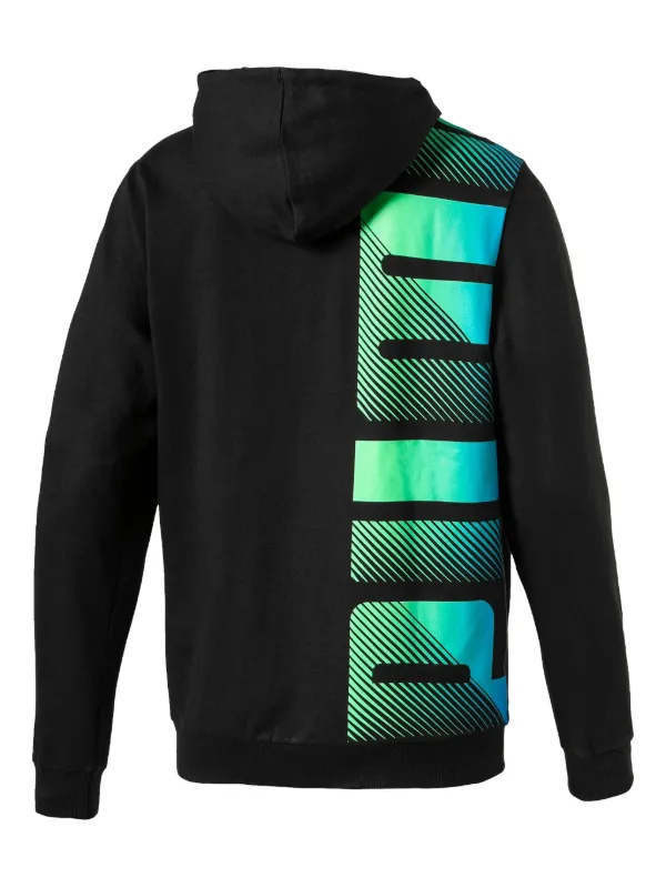 PUMA Power Summer logo-print Hoodie | Black | FARFETCH HK