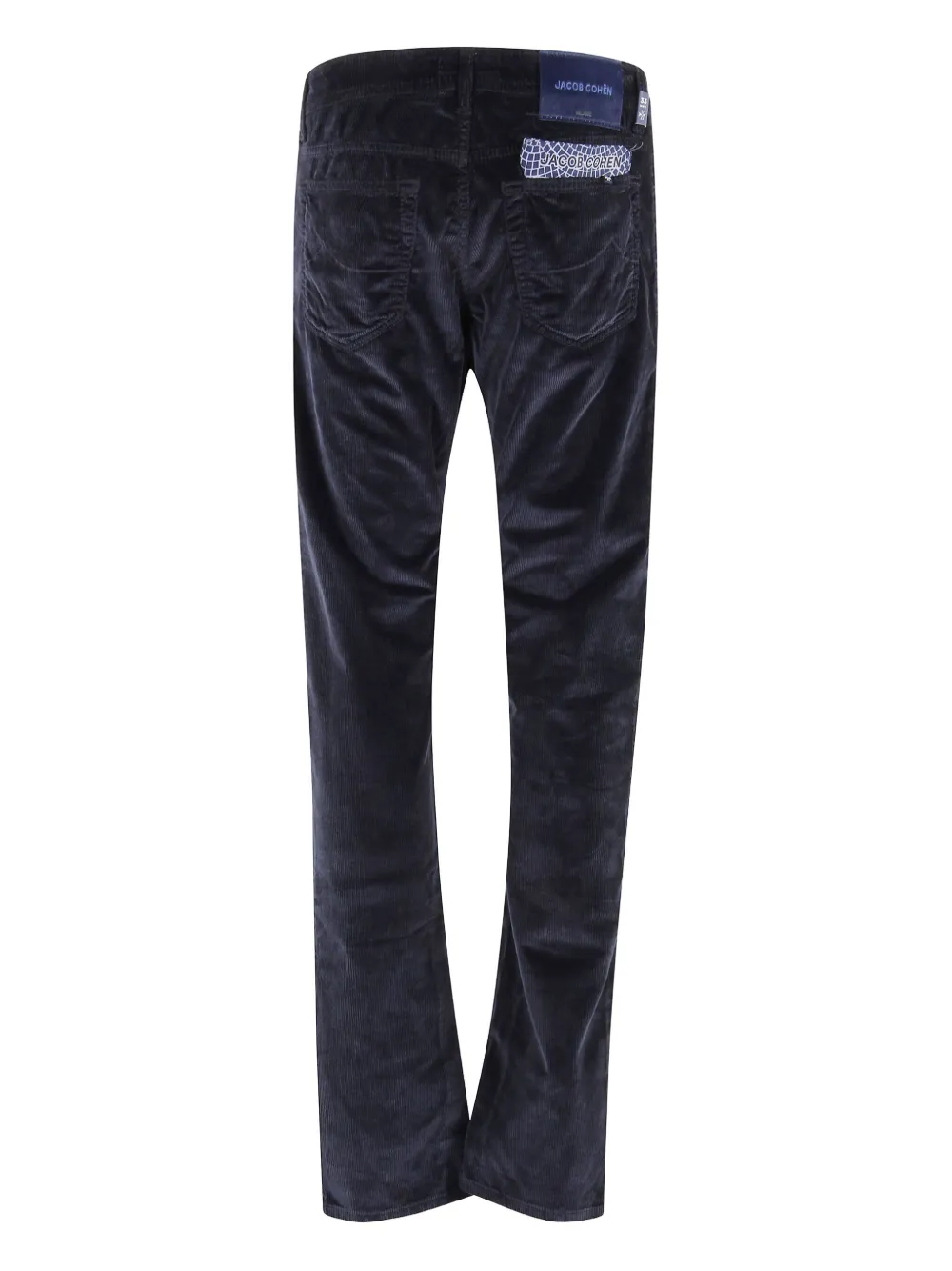 Jacob Cohën Ribfluwelen broek met vijf zakken - Blauw