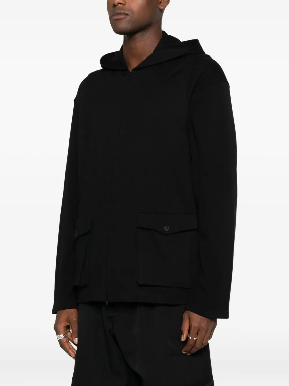 Yohji Yamamoto Hooded Gilet In Black