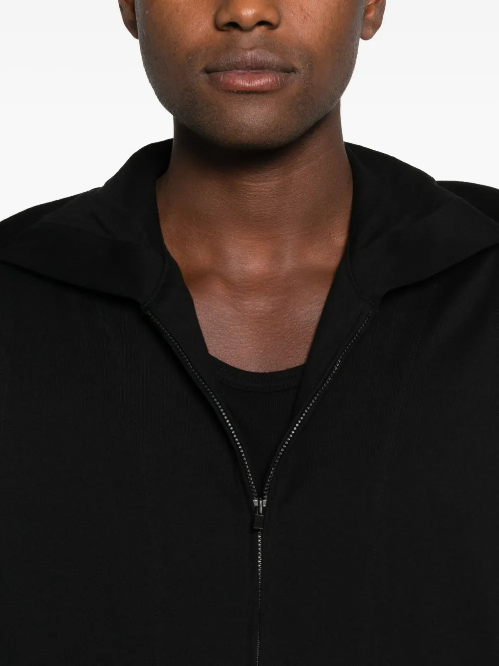Yohji Yamamoto Hooded Gilet In Black