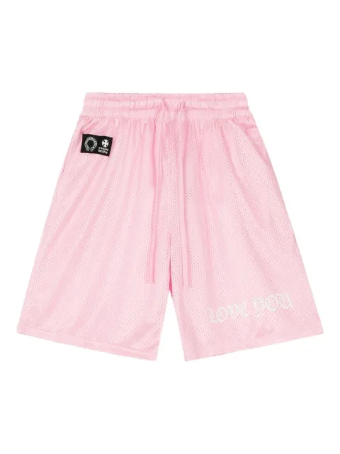Chrome Hearts Love You mesh shorts
