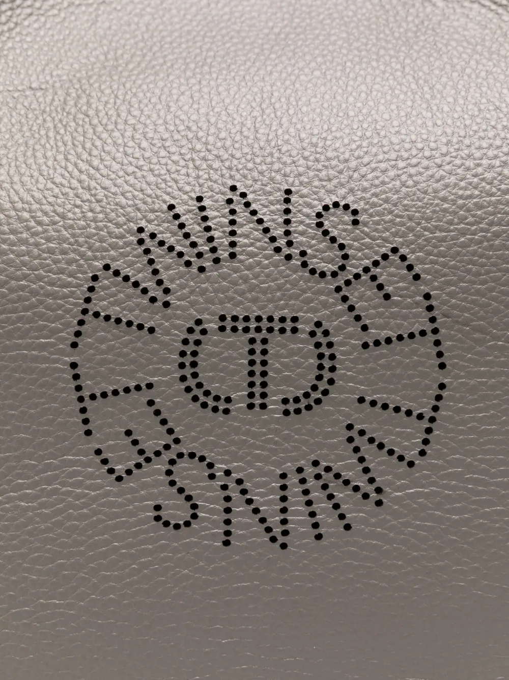 Twinset Logo-perforated Shoulder Bag In Gray