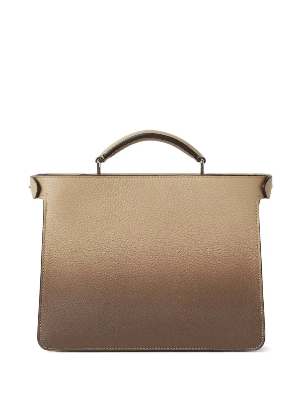 FENDI ピーカブー レギュラー ベージュ スムースカーフ ショルダーバッグ FENDI ピーカブー レギュラー ベージュ スムースカーフ ショルダー