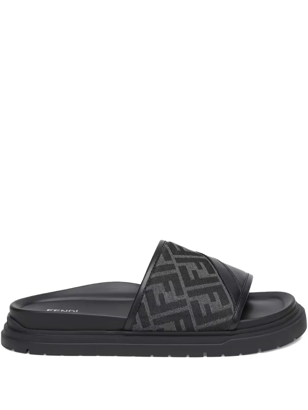 FENDI Diagonal FF jacquard sandals | Black | Image 1