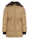 Gucci monogram-pattern zip jacket - Neutrals