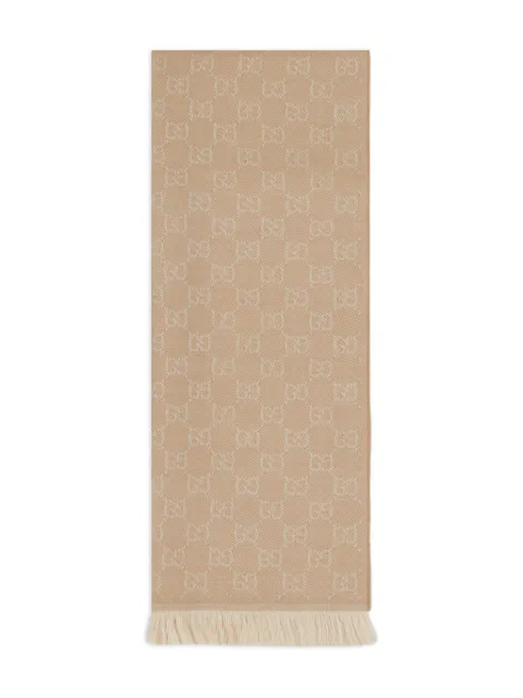 Gucci écharpe en laine à motif GG