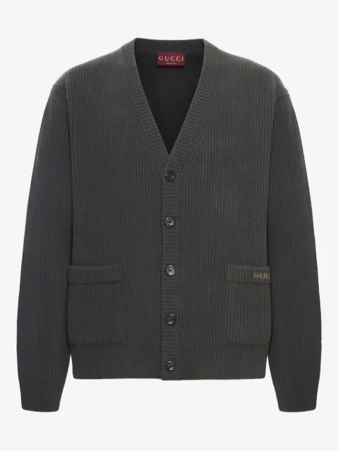 Gucci كارديغان بأزرار وجيب مخيوط