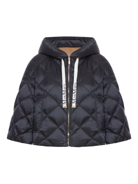 Max Mara quilted hooded jacket
