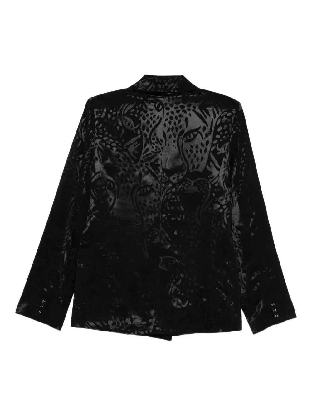 Farm Rio Double-breasted Blazer In Black