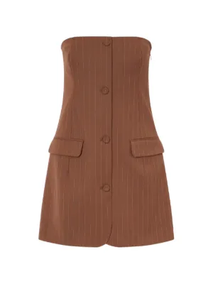 Sacai ストラップレス ミニドレス | ニュートラル | FARFETCH JP