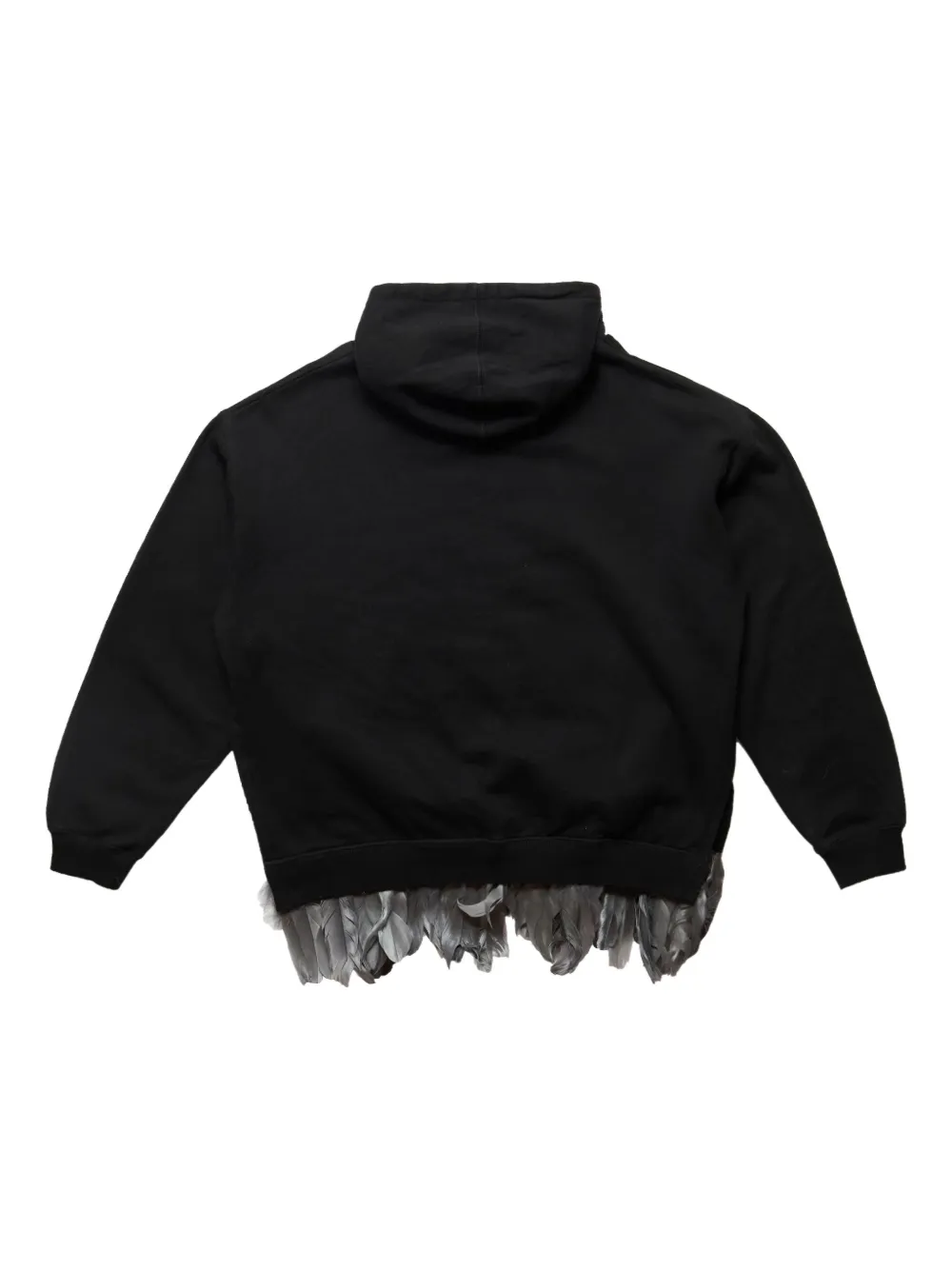 4SDESIGNS Nebraska Huskers feather-trim hoodie | Hoodies | Image 2