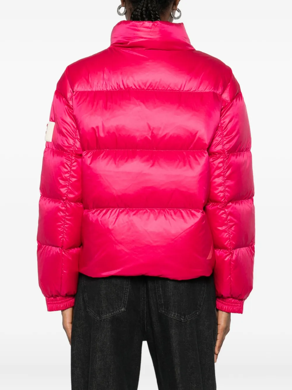 After Label Puffer Padded Jacket In Red