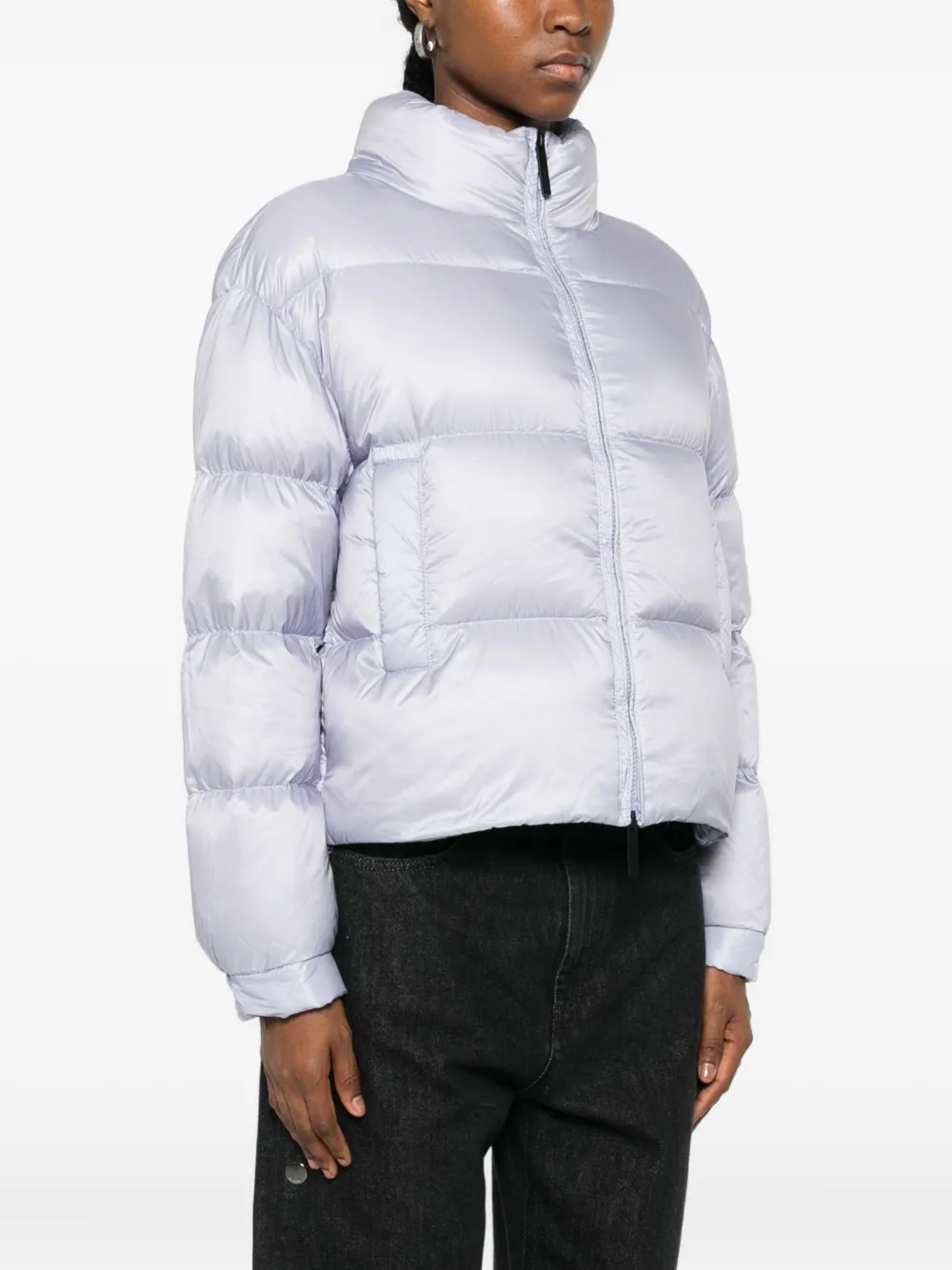 After Label Turku Quilted Puffer Jacket In Blue