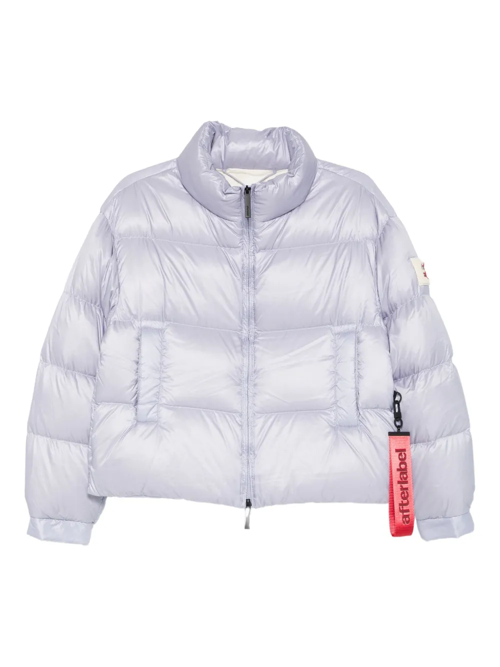 After Label Turku Quilted Puffer Jacket In Blue