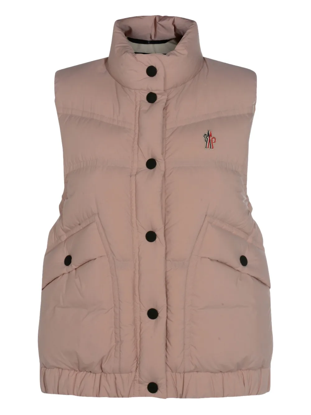 Moncler Grenoble buttoned padded coat - ピンク Moncler Grenoble buttoned padded coat - ピンク