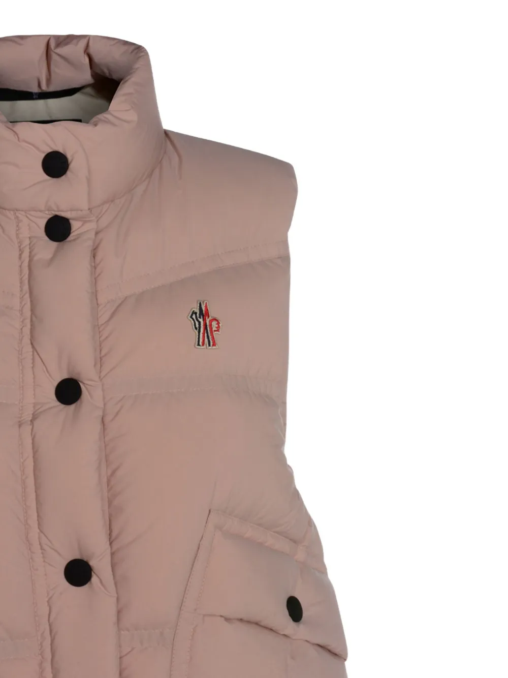 Moncler Grenoble Baise Padded Vest In Pink