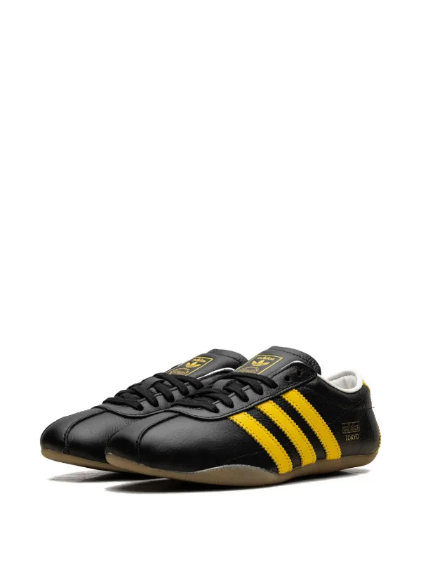 Adidas Tokyo Leather Sneakers | Black | FARFETCH CA