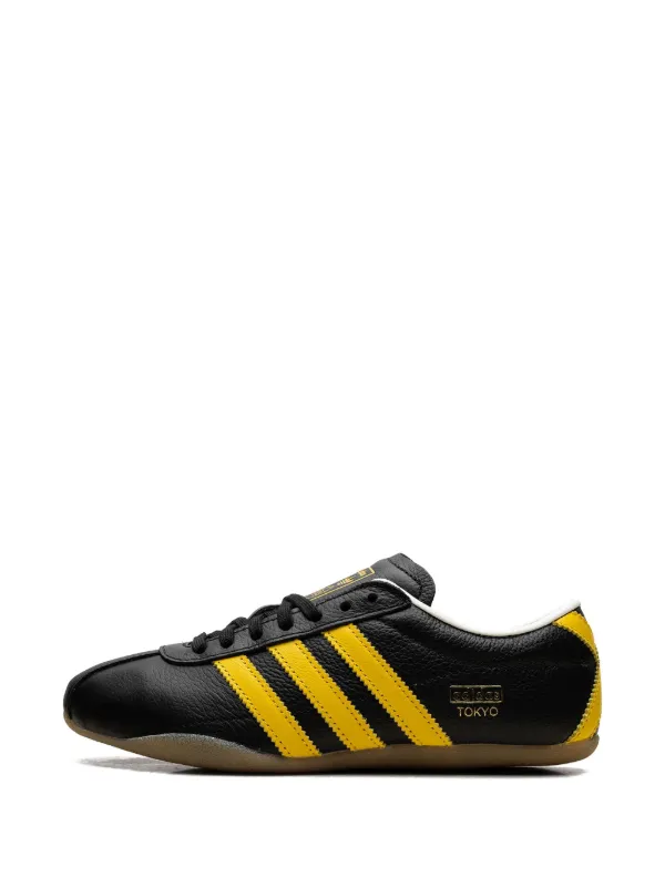 Adidas Tokyo Leather Sneakers | Black | FARFETCH CA