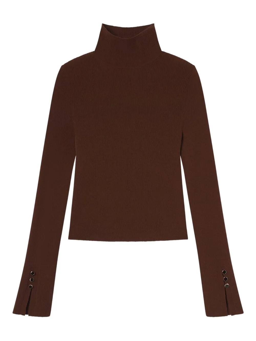 A.L.C. Jett ribbed turtleneck top | Brown | Image 1