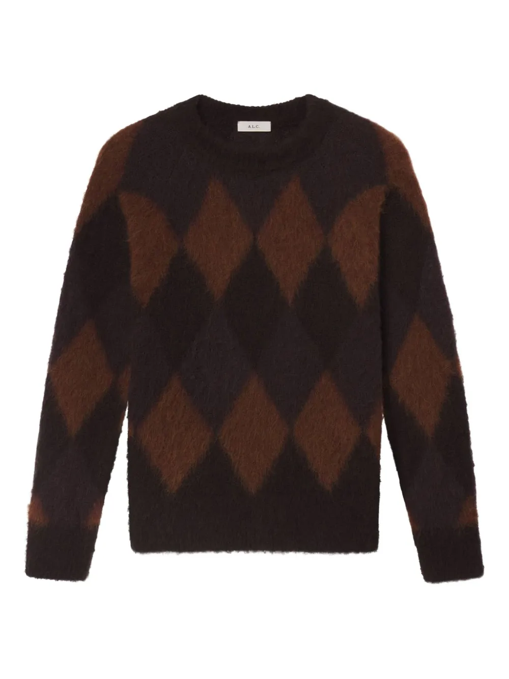 A.L.C. Ezra diamond-pattern sweater | Brown | Image 1