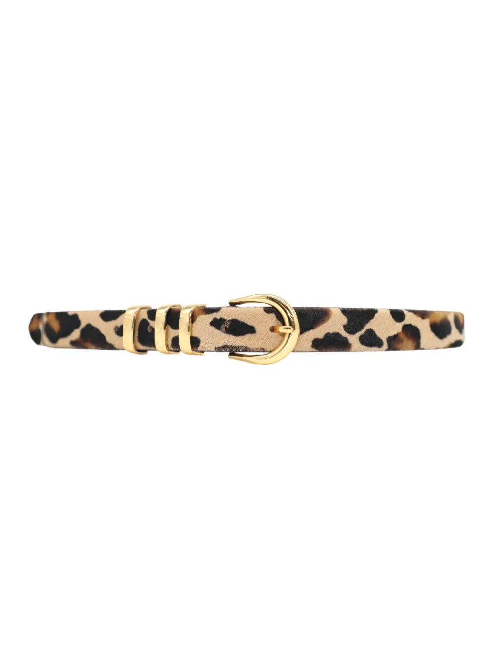 B-Low The Belt KAD calf-hair buckle-detail belt - Beige