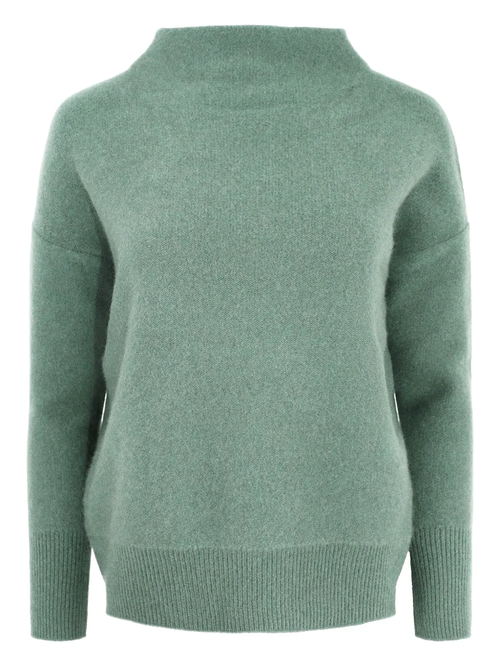 Vince Funnel-neck Sweater In Green