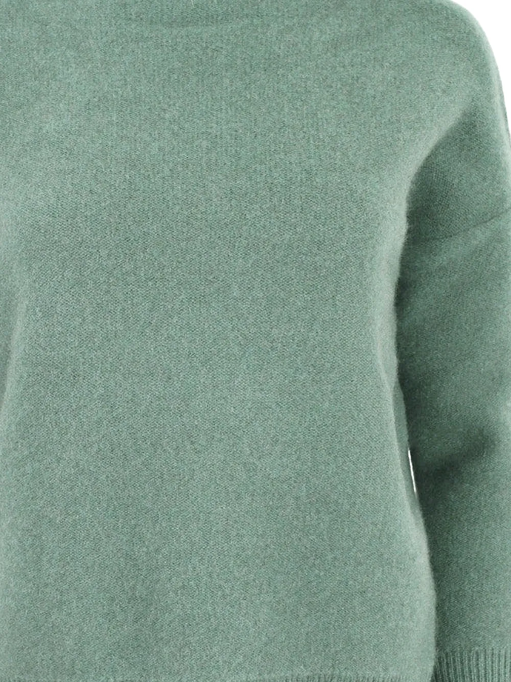 Vince Funnel-neck Sweater In Green