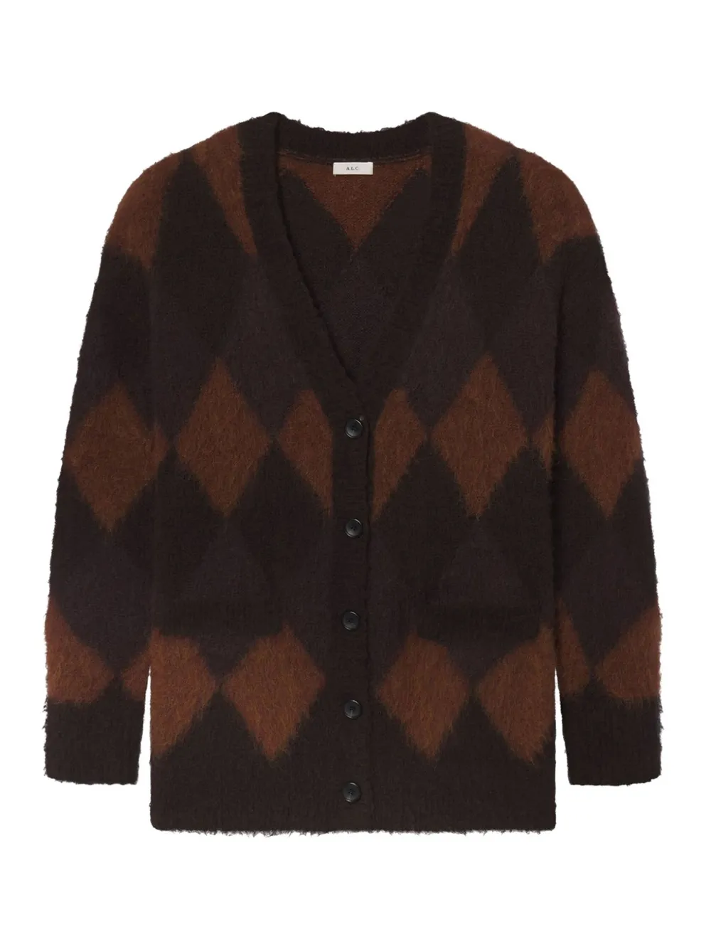 A.l.c Reid Argyle-pattern Cardigan In Multi