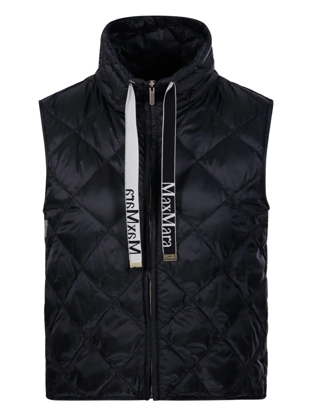 Max Mara Quilted zip-up coat | Black | Image 1