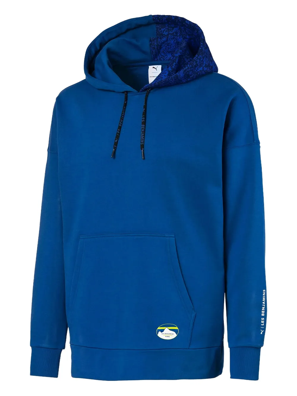 PUMA x Les Benjamins patterned-trim hoodie | Blue | Image 1