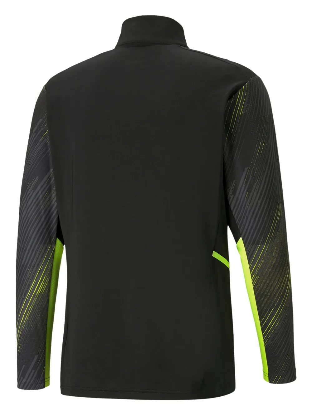 PUMA zip-fastening long-sleeve T-shirt - Zwart