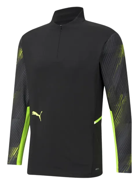 PUMA playera con cierre y mangas cortas