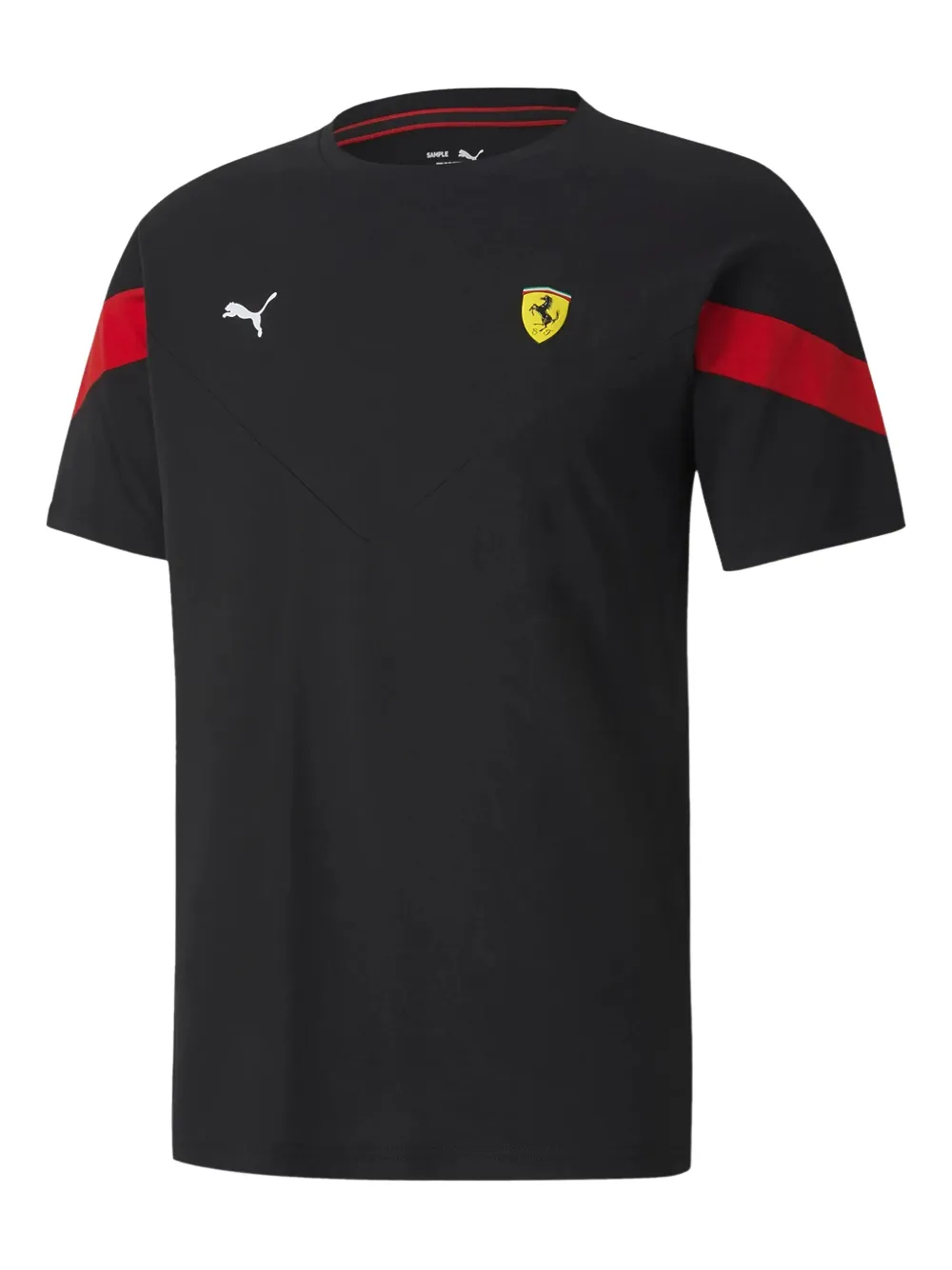PUMA playera con logo estampado en colaboración con Ferrari | negro | Image 1