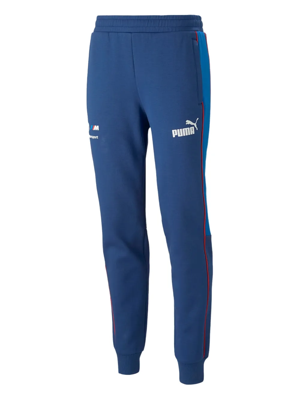Puma X Bmw M Motorsport Logo-print Track Pants In Blue