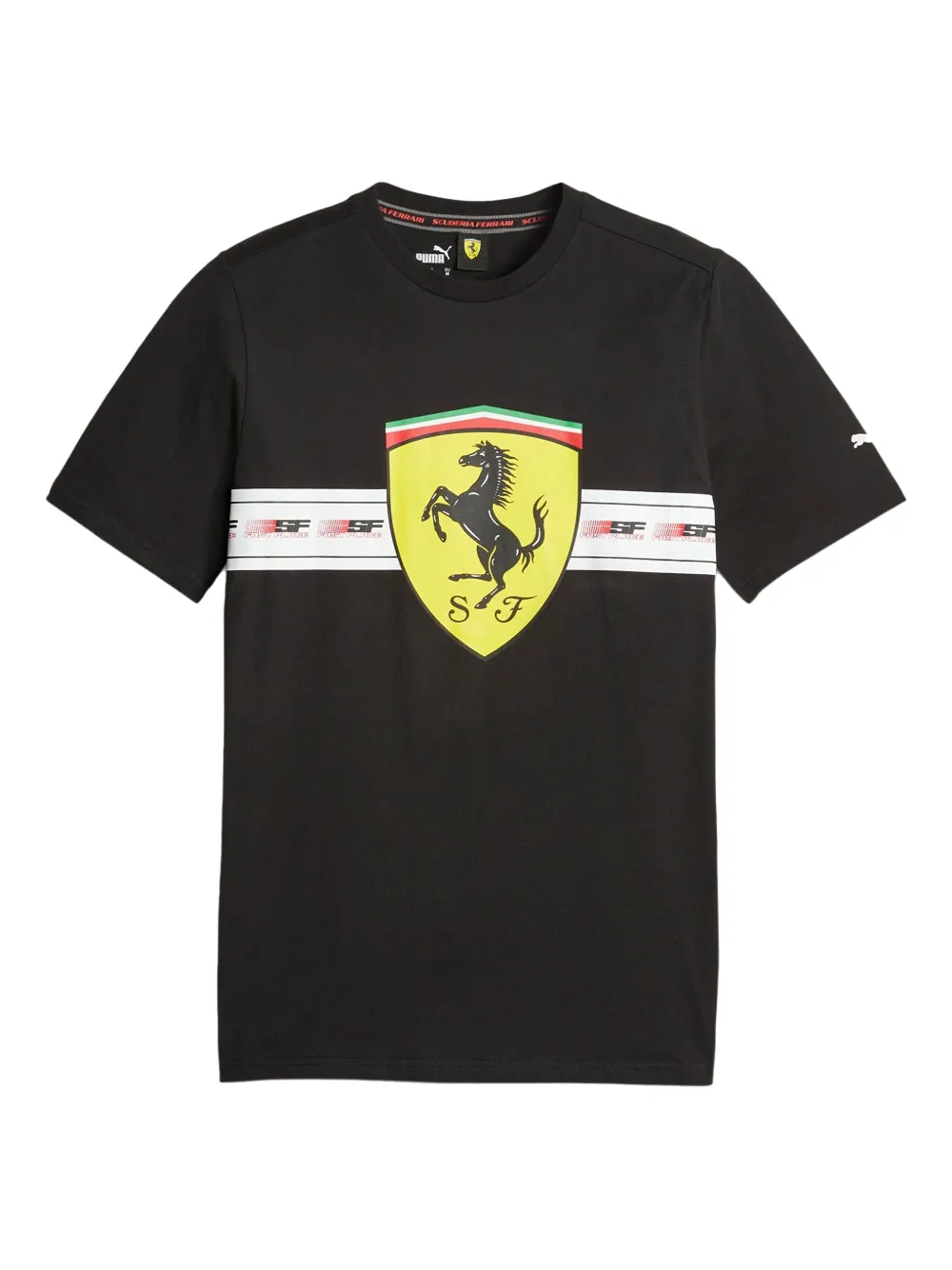 Puma X Ferrari Logo-print T-shirt In Black