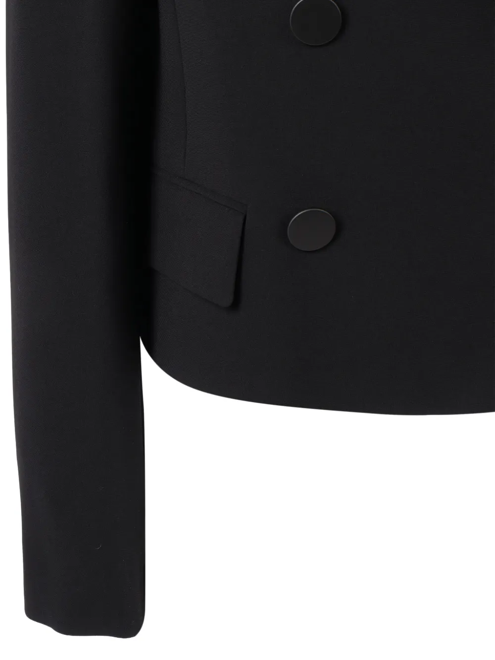 Max Mara Caprera Button Jacket In Black