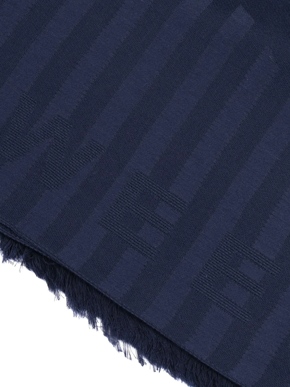 Weekend Max Mara striped fringed scarf - Blauw