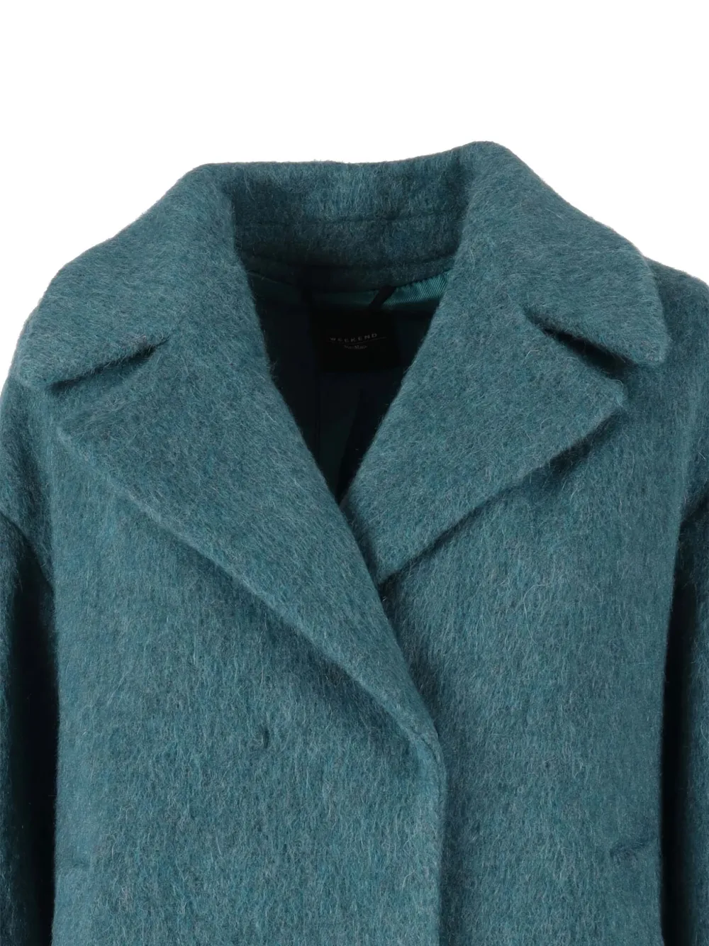 Weekend Max Mara Rada Virgin Wool Blend Coat In Blue