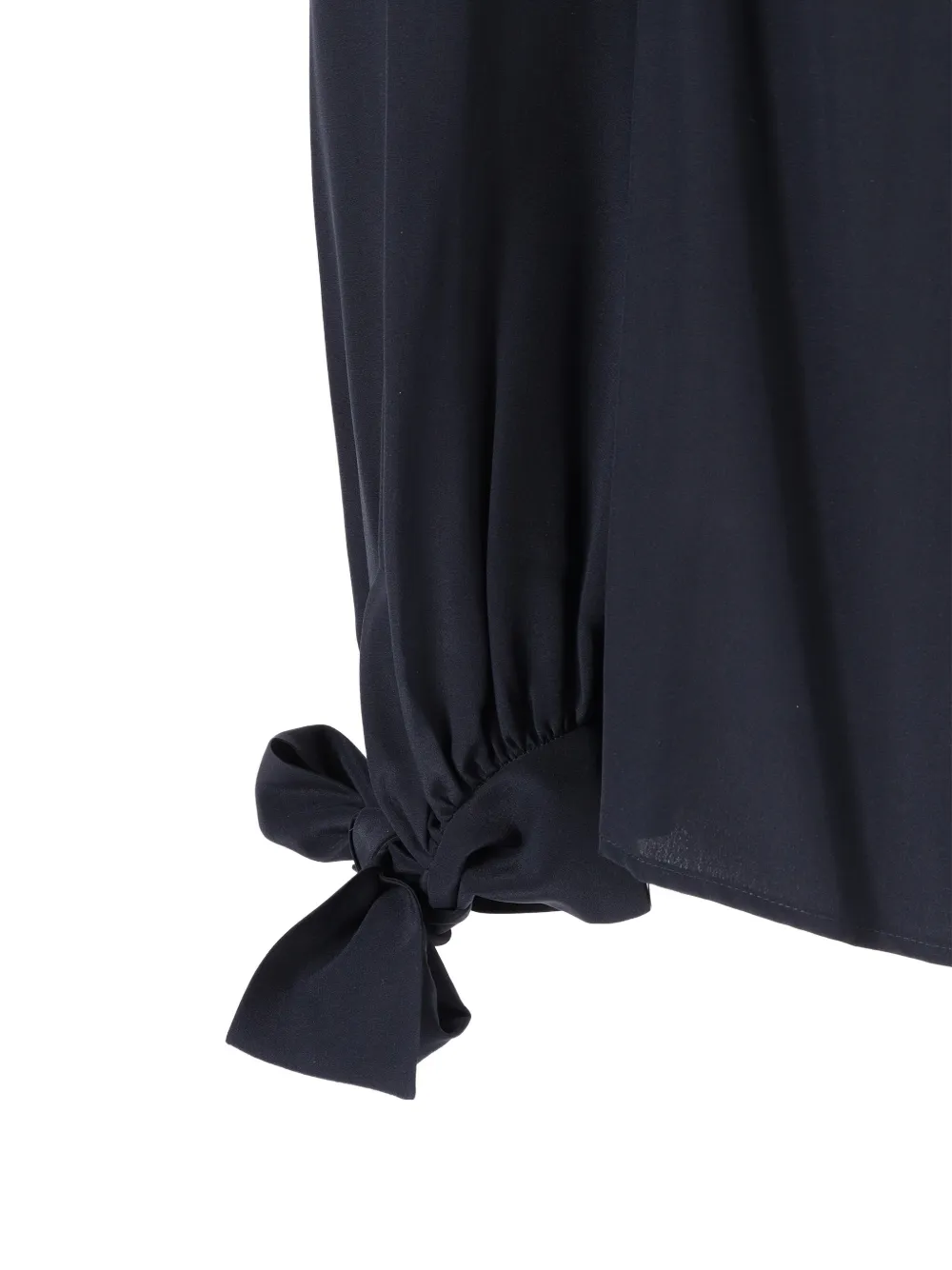 Max Mara Edotto Tie-detail Top In Blue