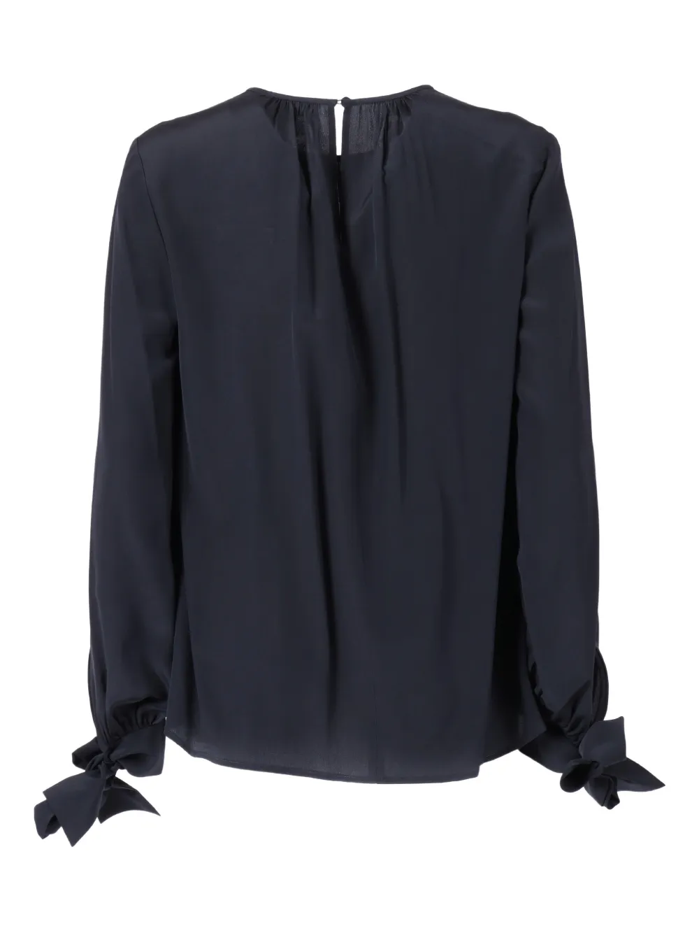 Max Mara Edotto tie-detail top - Blauw